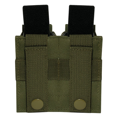 Rothco MOLLE Double Pistol Mag Pouch with Inserts - Olive Drab, Part 51001-OD