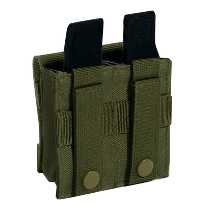 Rothco MOLLE Double Pistol Mag Pouch with Inserts - Olive Drab, Part 51001-OD