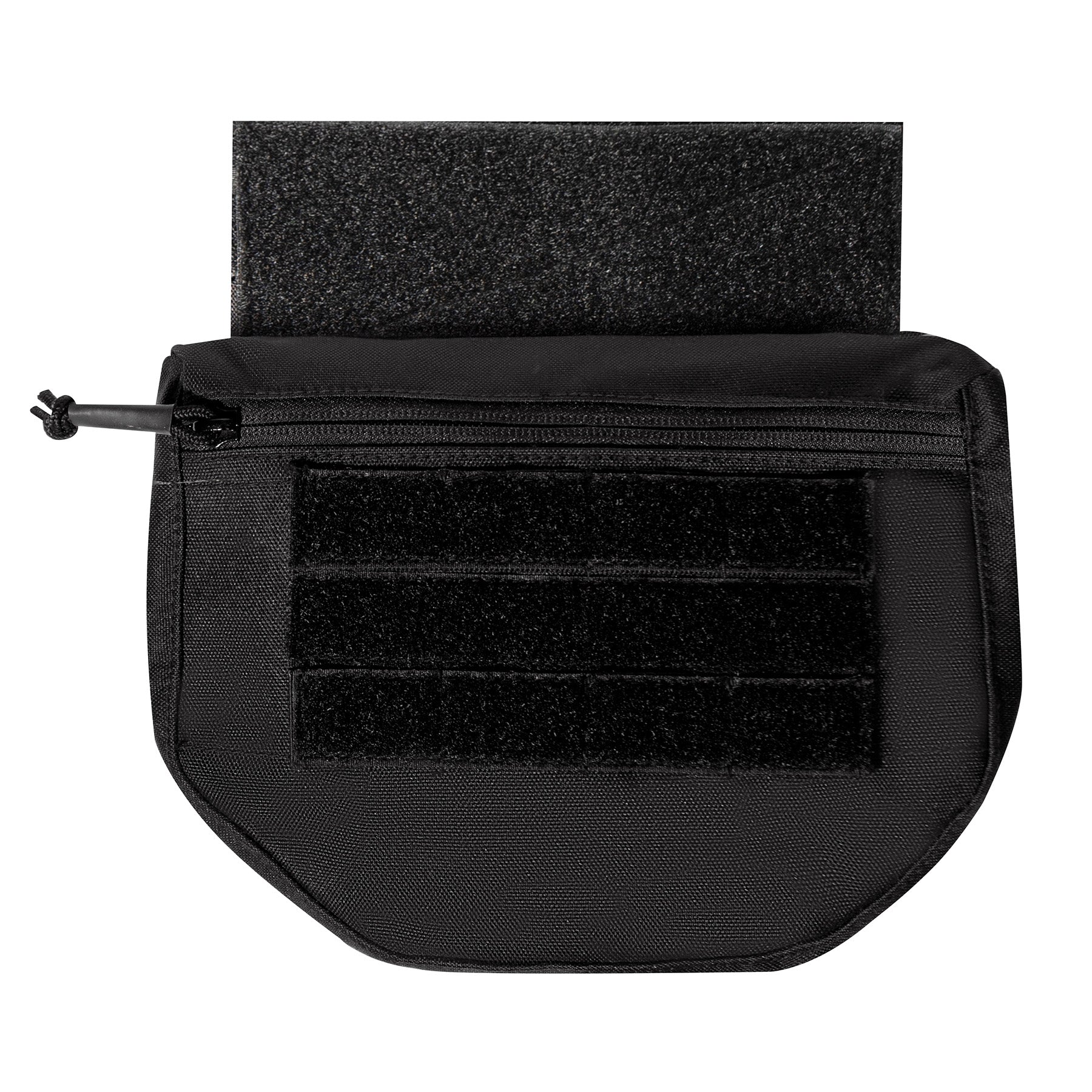 Rothco MOLLE Front Pouch Black – Tactical Plate Carrier Accessory with Zipper Closure