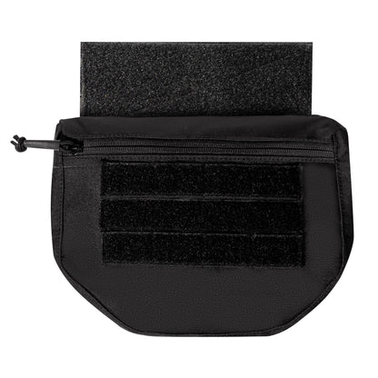 Rothco MOLLE Front Pouch Black – Tactical Plate Carrier Accessory with Zipper Closure