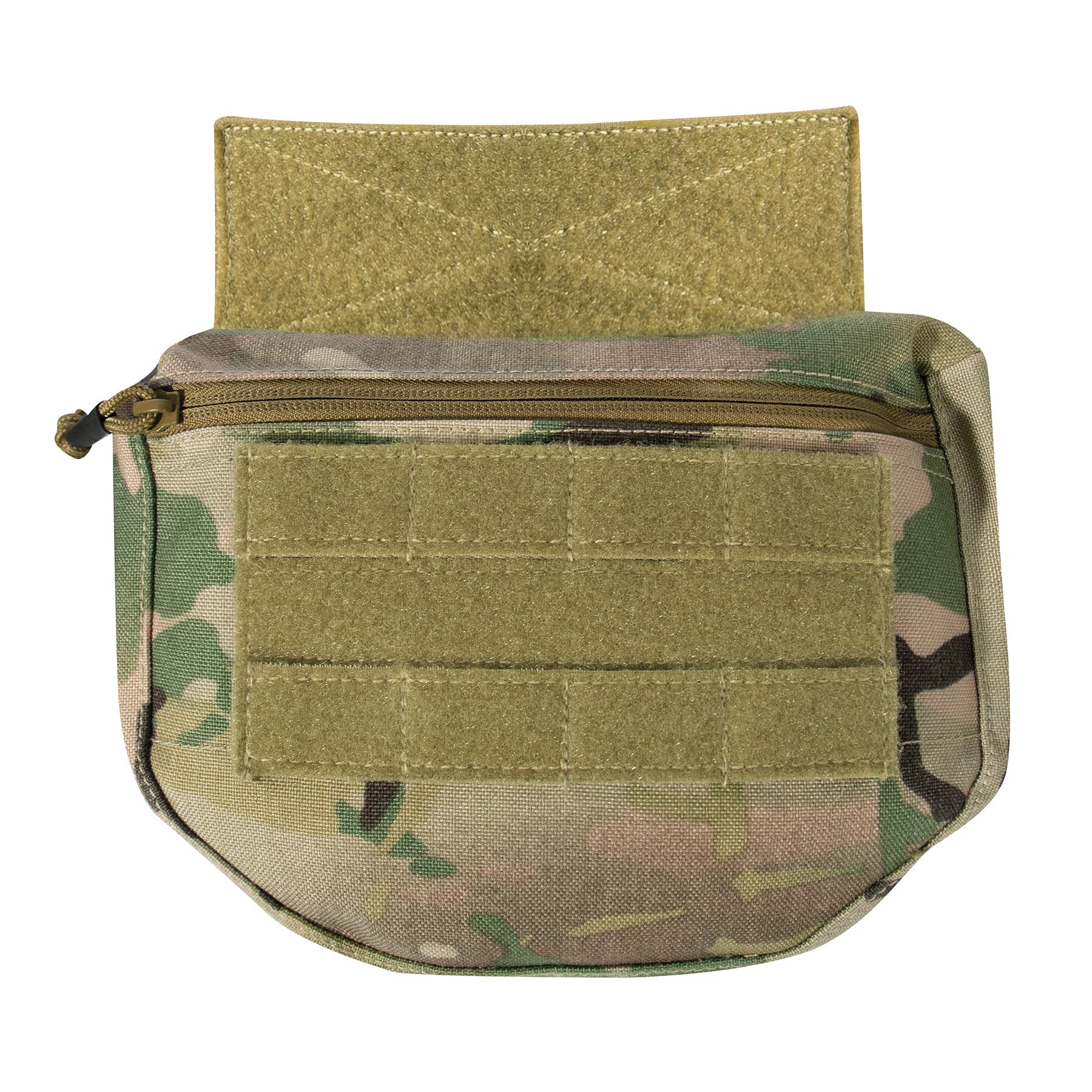 Rothco MOLLE Front Pouch MultiCam - Tactical Gear Compatible with Plate Carriers