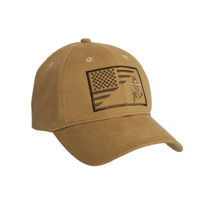 Rothco US Navy Anchor & Flag Low Profile Cap - Coyote Brown, Part 10157