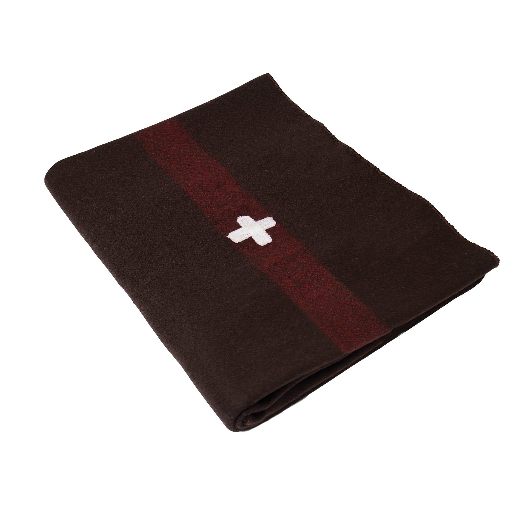 Rothco Swiss Wool Blanket with Cross - Heavyweight 70% Wool Emergency Blanket, 62 x 80 inches