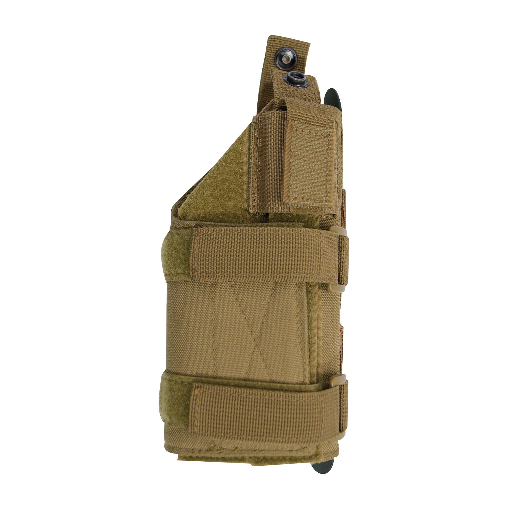 Rothco Low Profile MOLLE Pistol Holster in Coyote Brown – Adjustable Tactical Firearm Carry Solution