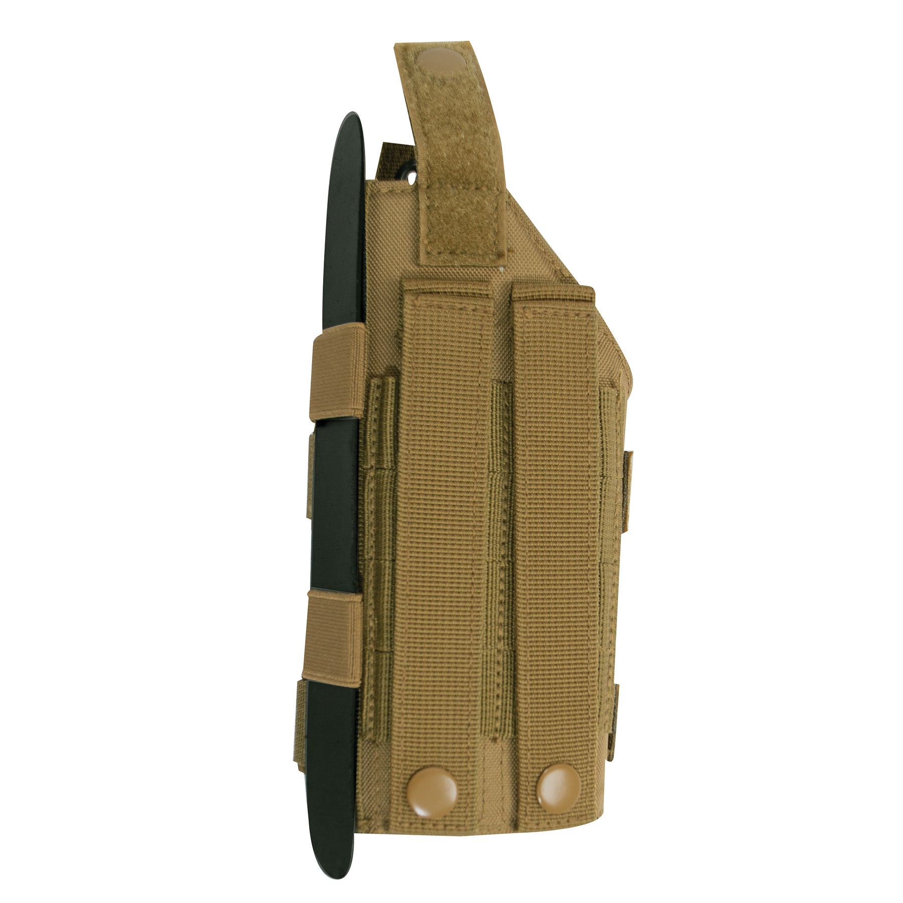 Rothco Low Profile MOLLE Pistol Holster in Coyote Brown – Adjustable Tactical Firearm Carry Solution