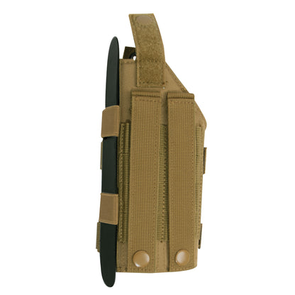 Rothco Low Profile MOLLE Pistol Holster in Coyote Brown – Adjustable Tactical Firearm Carry Solution