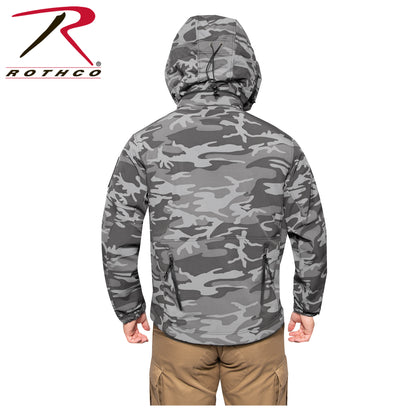 Rothco Special Ops Soft Shell Jacket Black Camo Size 2XL – Waterproof Tactical Outerwear