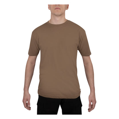 Rothco Athletic Fit Solid Color T-Shirt Brown Size 3XL