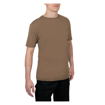 Rothco Athletic Fit Solid Color T-Shirt Brown Size 3XL