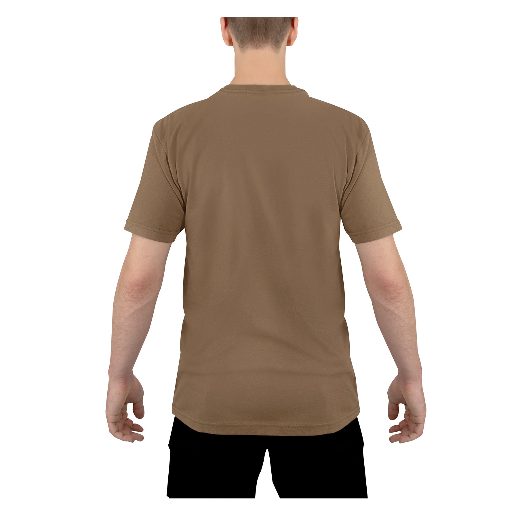 Rothco Athletic Fit Solid Color T-Shirt Brown Size 3XL