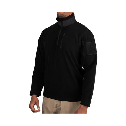 Rothco Quarter Zip Fleece Pullover Black Size S – Durable and Comfortable Tactical Layer