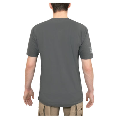 Rothco Distressed US Flag Athletic Fit T-Shirt in Charcoal Grey – Size 3XL