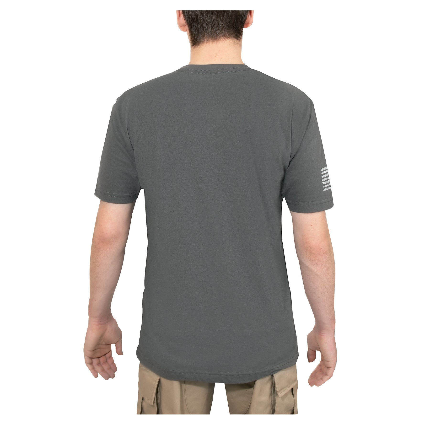 Rothco Distressed US Flag Athletic Fit T-Shirt Charcoal Grey Size Small