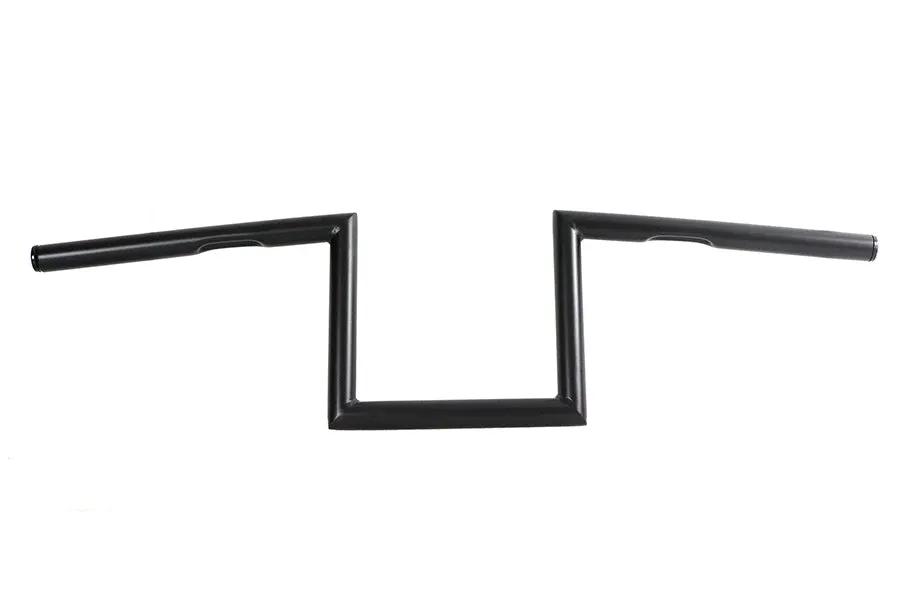 V-Twin 8 inch Z-Bar Handlebar with Indents, Black Finish, Part 20320B by V-Twin