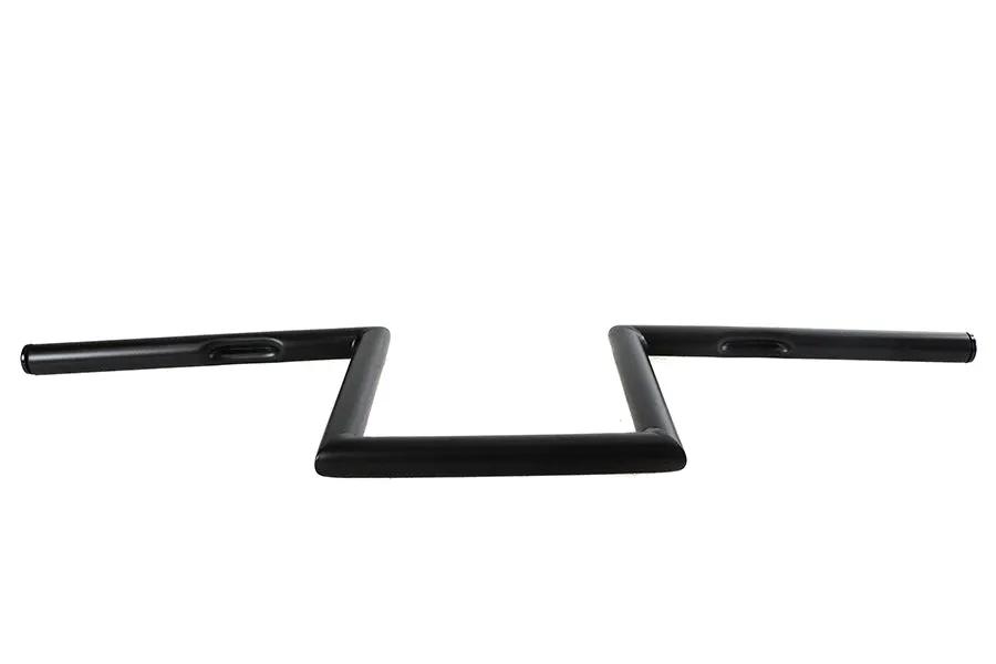 V-Twin 8 inch Z-Bar Handlebar with Indents, Black Finish, Part 20320B by V-Twin