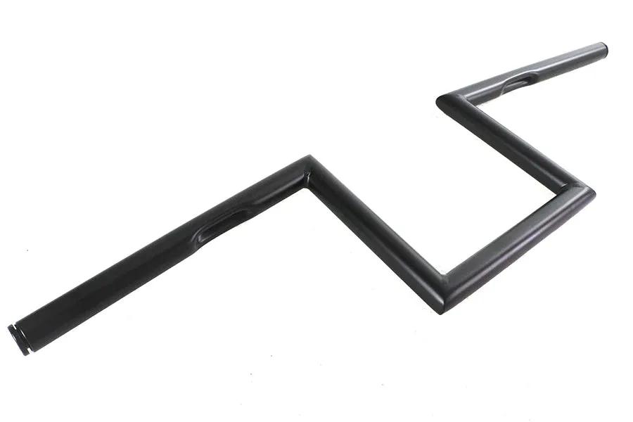 V-Twin 8 inch Z-Bar Handlebar with Indents, Black Finish, Part 20320B by V-Twin