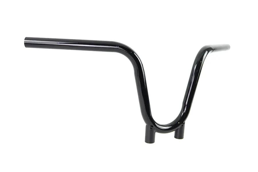 V-Twin 1 Inch NYC Handlebar Chrome - Black Finish with 8 Inch Rise by V-Twin