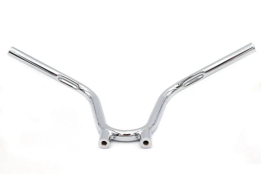 V-Twin 1 Inch NYC Handlebar Chrome - Classic Motorcycle Handlebar with Indented Design by V-Twin
