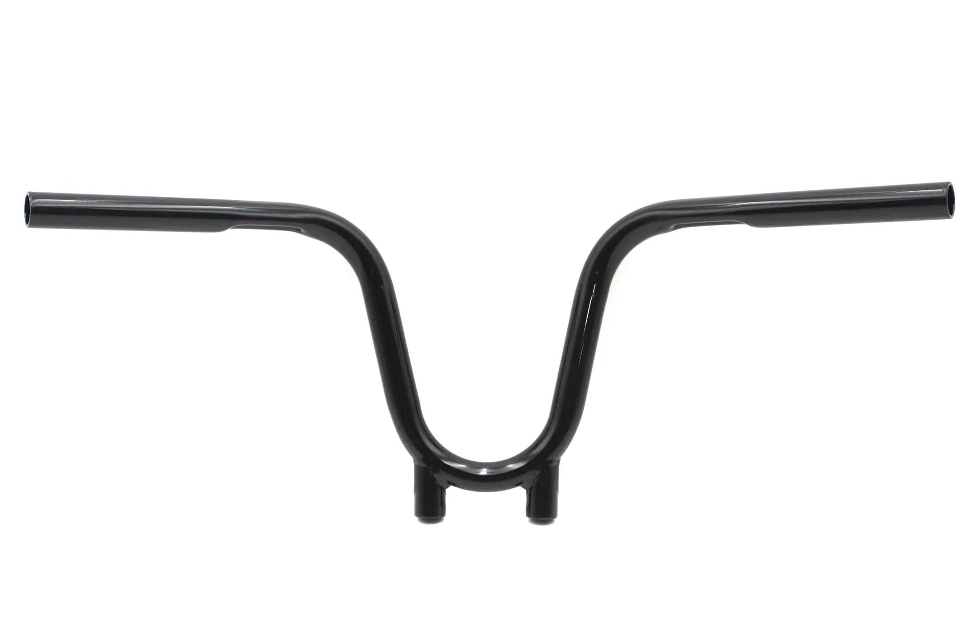 V-Twin 1 Inch NYC Handlebar Black - Classic Motorcycle Handlebars with Indented Design by V-Twin