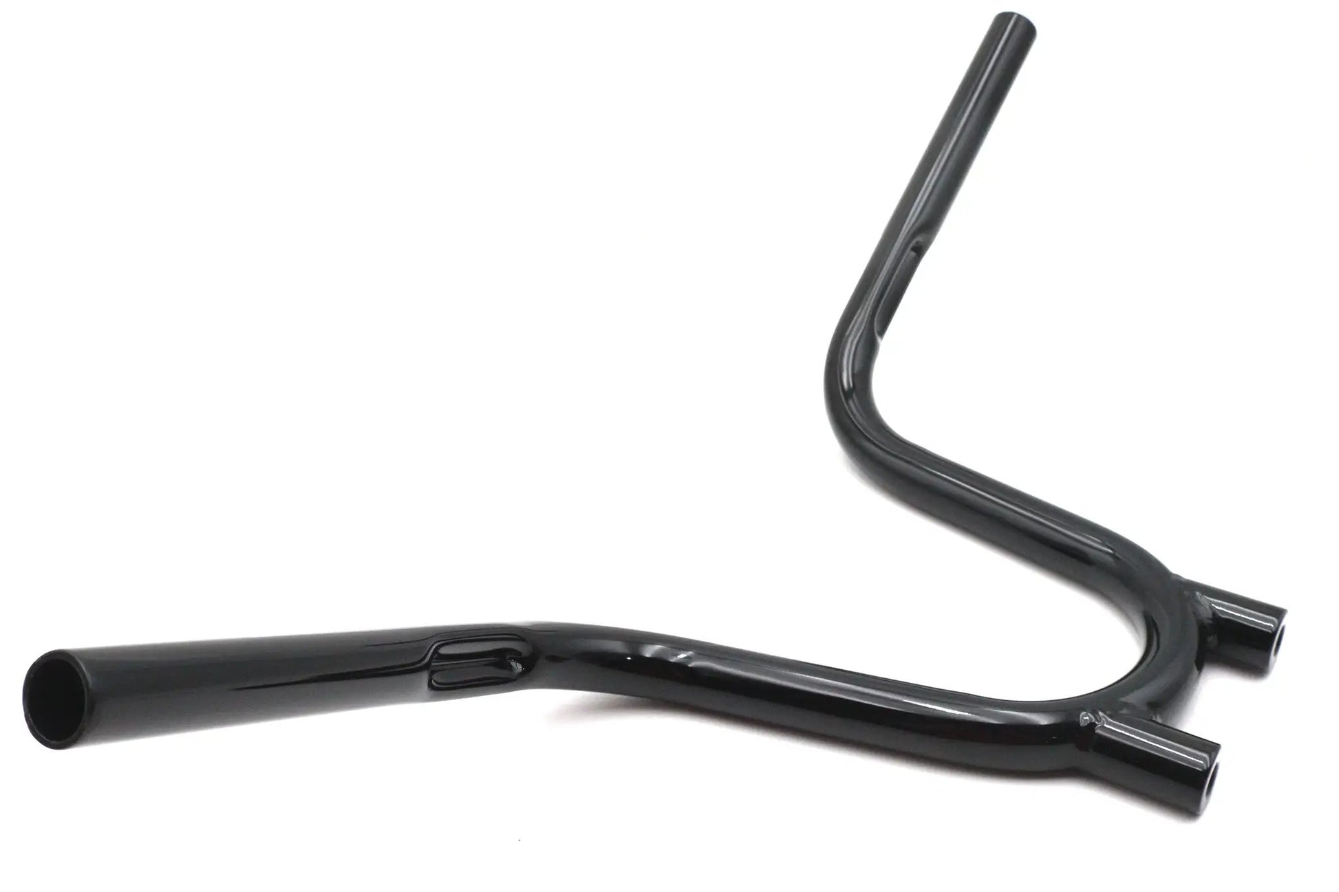 V-Twin 1 Inch NYC Handlebar Black - Classic Motorcycle Handlebars with Indented Design by V-Twin