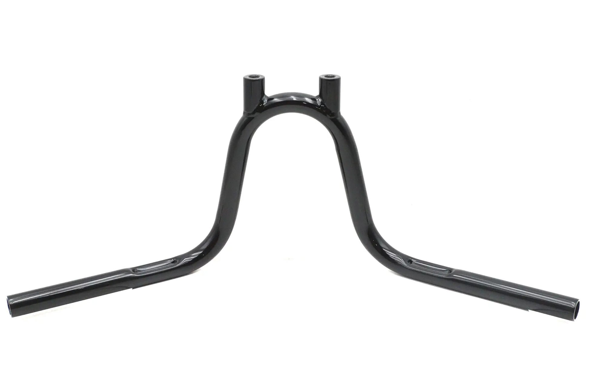 V-Twin 1 Inch NYC Handlebar Black - Classic Motorcycle Handlebars with Indented Design by V-Twin