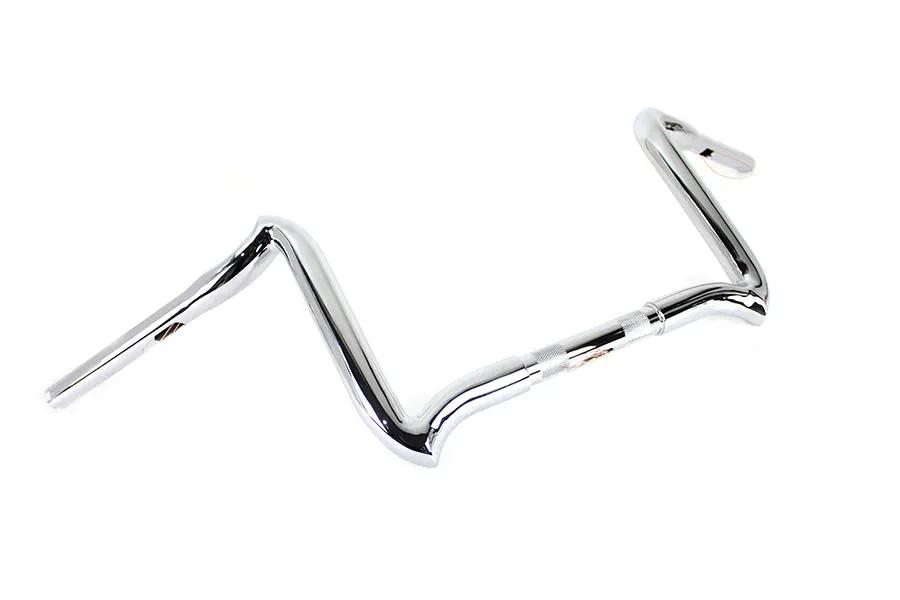 MCM 20276 10 Inch Road Glide Handlebar without Indents in Chrome for Harley Davidson FLTR Models by MCM
