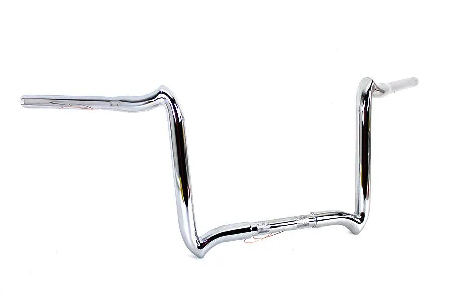 MCM 12-Inch Road Glide Handlebar Without Indents Chrome for Harley Davidson FLTR by MCM