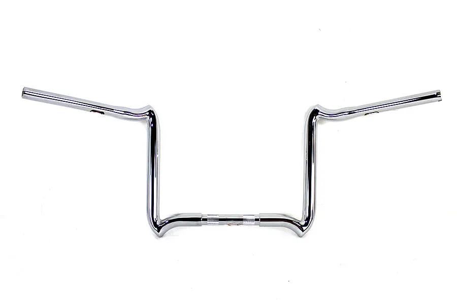 MCM 12-Inch Road Glide Handlebar Without Indents Chrome for Harley Davidson FLTR by MCM