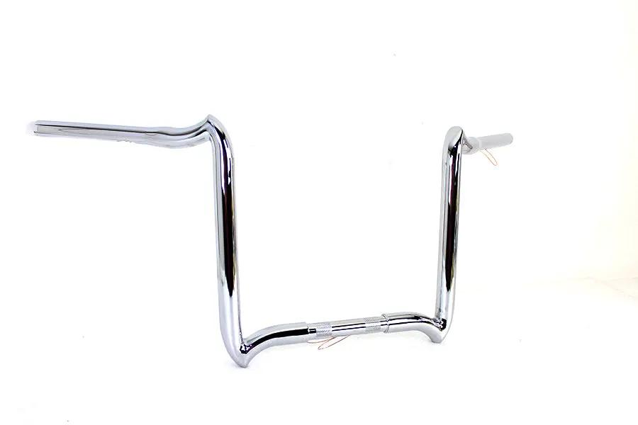 MCM 20278 14 Inch Road Glide Handlebar without Indents Chrome for Harley Davidson FLTR Models by MCM