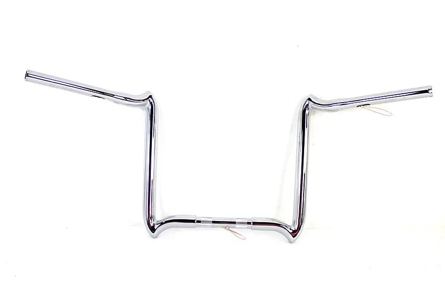 MCM 20278 14 Inch Road Glide Handlebar without Indents Chrome for Harley Davidson FLTR Models by MCM