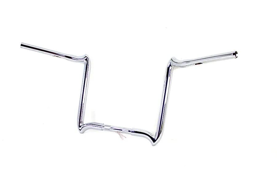 MCM 20278 14 Inch Road Glide Handlebar without Indents Chrome for Harley Davidson FLTR Models by MCM