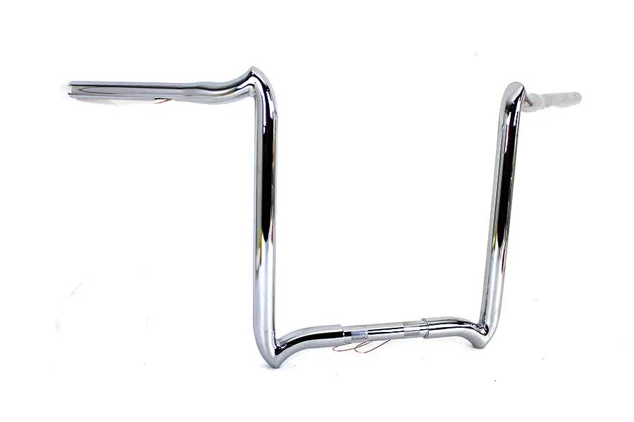 MCM 20279 16 Inch Road Glide Handlebar Without Indents Chrome for Harley Davidson FLTR Models by MCM