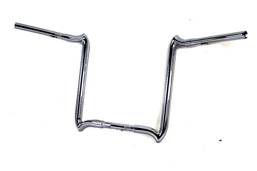 MCM 20279 16 Inch Road Glide Handlebar Without Indents Chrome for Harley Davidson FLTR Models by MCM