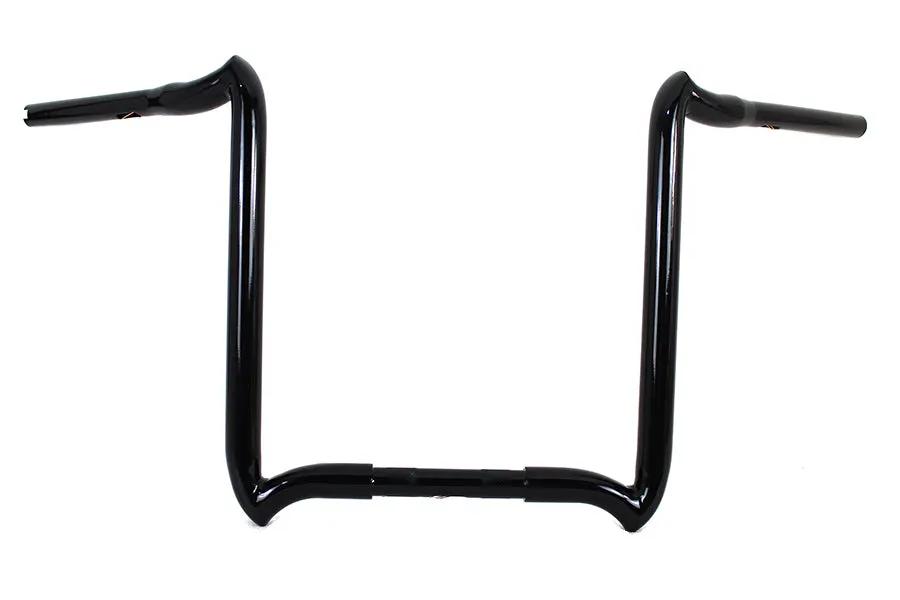 MCM 16 Inch Road Glide Handlebar Without Indents in Black – Model 20279B for Harley Davidson FLTR (2008-2014) by MCM