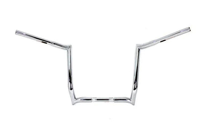 MCM 14 Inch Z-Bar Handlebar without Indents in Chrome for Harley Davidson FLT Models by MCM