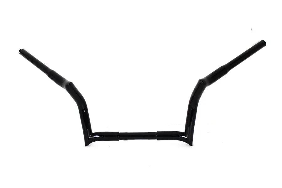 MCM 25-0150 10 Inch Z-Bar Handlebar for Harley Davidson FLT - Black by MCM