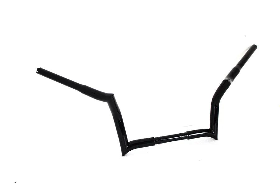 MCM 25-0150 10 Inch Z-Bar Handlebar for Harley Davidson FLT - Black by MCM