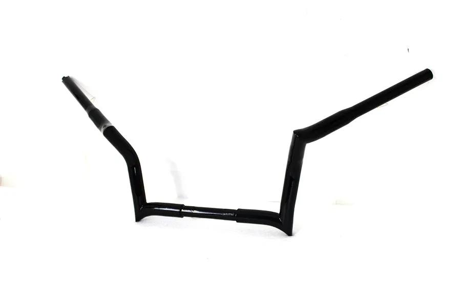 MCM 25-0150 10 Inch Z-Bar Handlebar for Harley Davidson FLT - Black by MCM