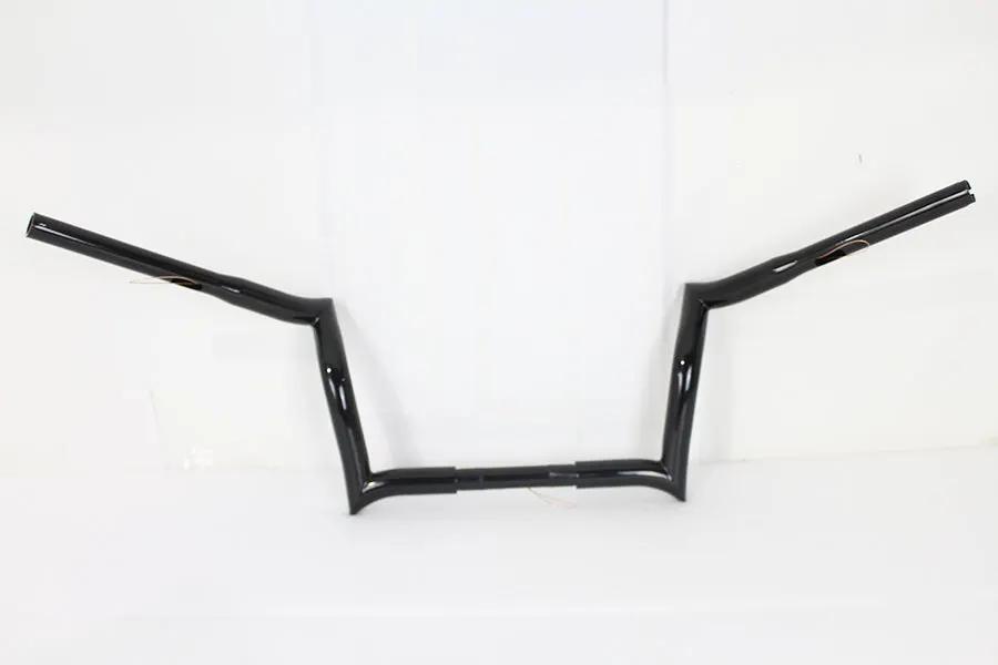 MCM 25-0150 10 Inch Z-Bar Handlebar for Harley Davidson FLT - Black by MCM
