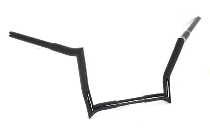 MCM 12 Inch Z-Bar Handlebar Without Indents Black for Harley Davidson FLT (Part #20268B) by MCM