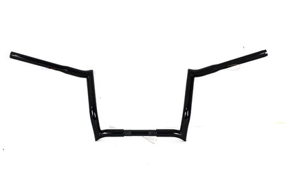 MCM 12 Inch Z-Bar Handlebar Without Indents Black for Harley Davidson FLT (Part #20268B) by MCM