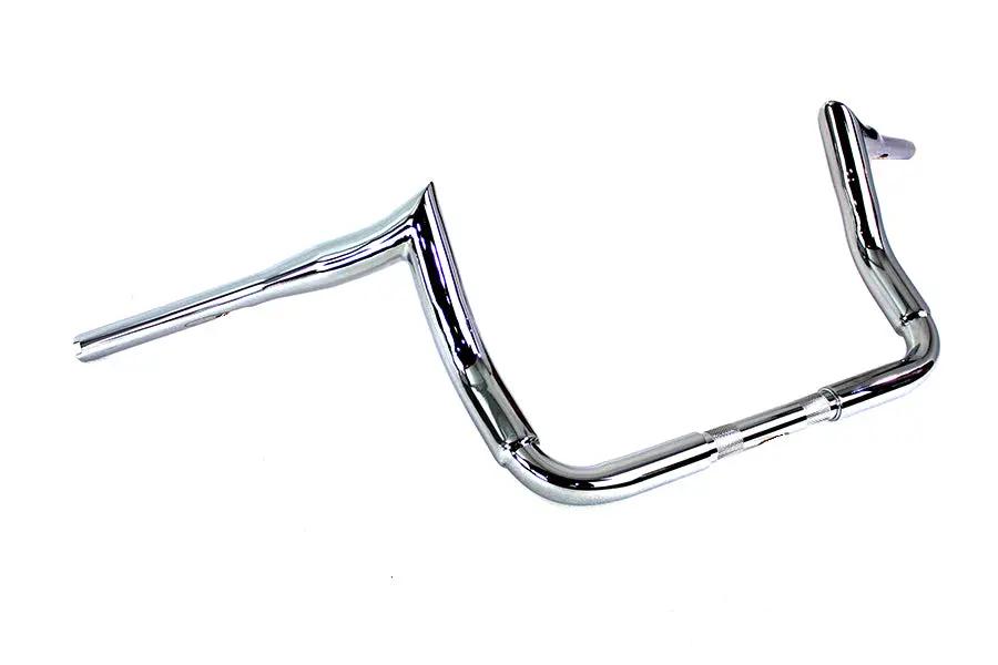 MCM 10 Inch Bagger Ape Style Handlebar Chrome for Harley Davidson FLHT (2014-2023) by MCM