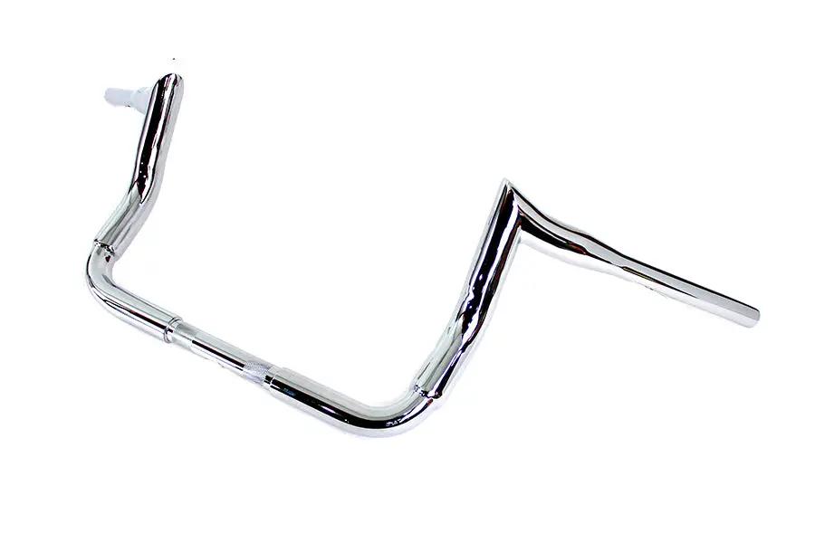 MCM 10 Inch Bagger Ape Style Handlebar Chrome for Harley Davidson FLHT (2014-2023) by MCM