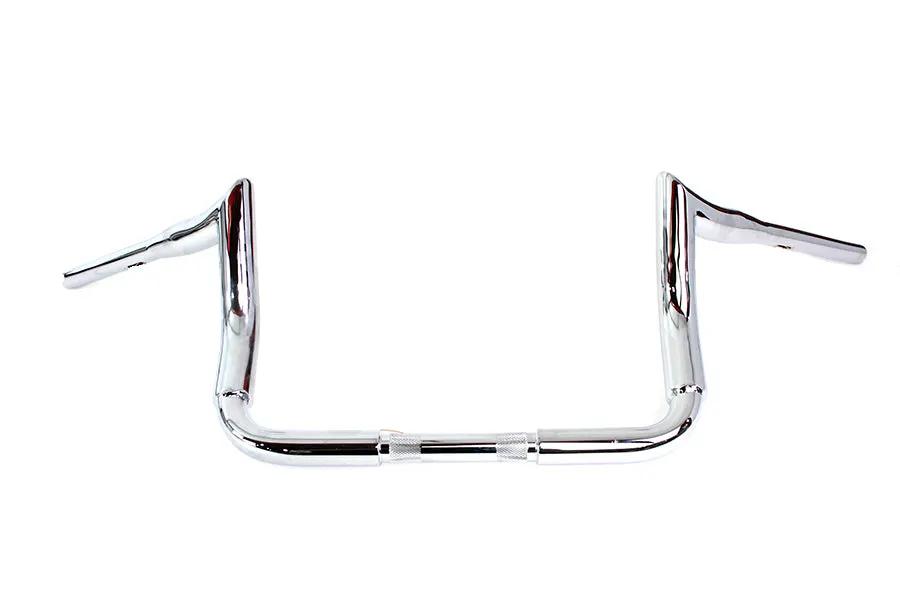 MCM 10 Inch Bagger Ape Style Handlebar Chrome for Harley Davidson FLTR by MCM