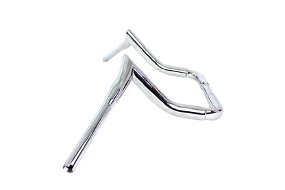 MCM 12 inch Bagger Ape Style Handlebar Chrome for Harley Davidson FLTR by MCM