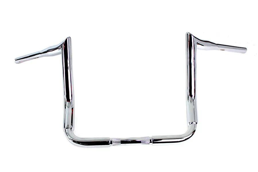 MCM 14 Inch Bagger Ape Style Handlebar Chrome for Harley Davidson FLTR Models by MCM