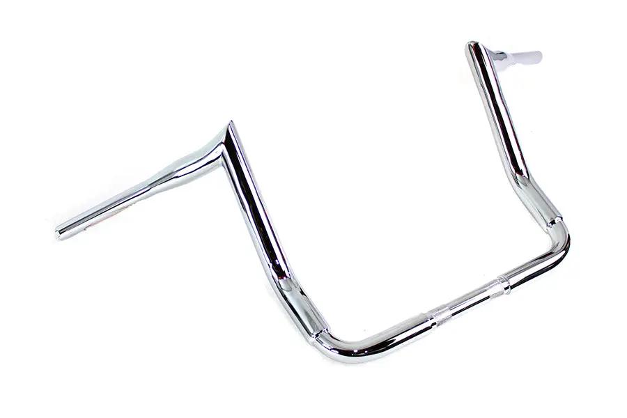 MCM 14 Inch Bagger Ape Style Handlebar Chrome for Harley Davidson FLTR Models by MCM