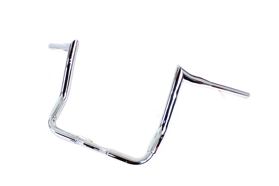 MCM 14 Inch Bagger Ape Style Handlebar Chrome for Harley Davidson FLTR Models by MCM
