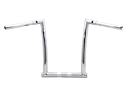 MCM 14 Inch ChiZeled Z-Bar Handlebar for Harley Davidson FLTR Models by MCM