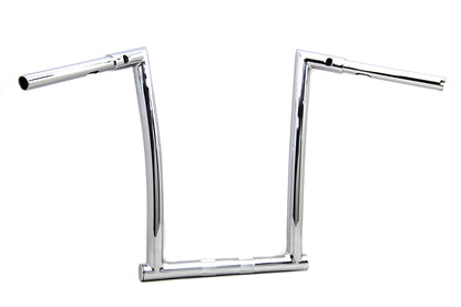 MCM 14 Inch ChiZeled Z-Bar Handlebar for Harley Davidson FLTR Models by MCM
